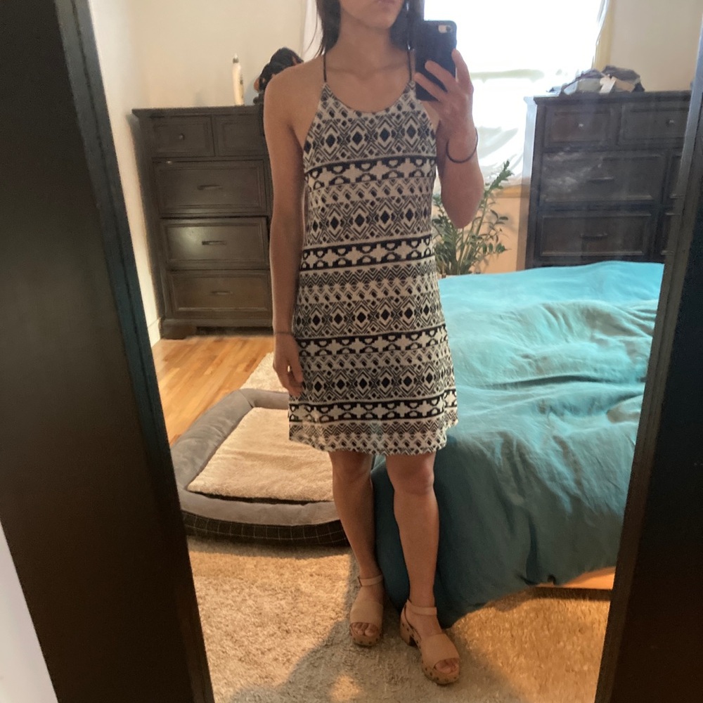 Geometric Patterned Summer Dress